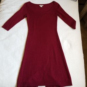 Wine red sweater dress - Size S